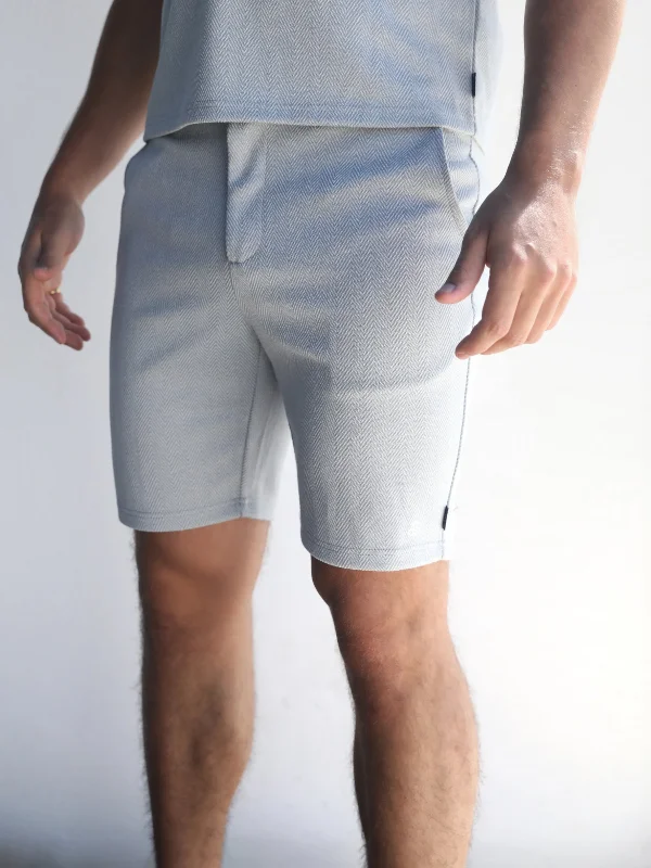 Sweater Vest Positano Shorts - Light Grey