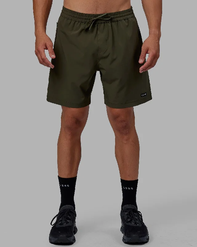 Comfy Jackets Rep 7" Performance Shorts - Forest Night