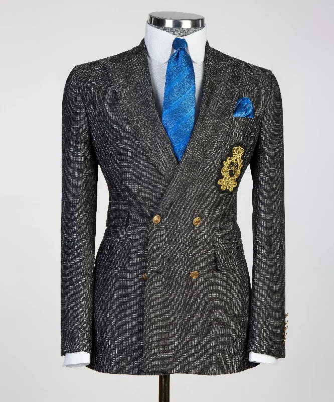 Relaxed Fit Gray Suit