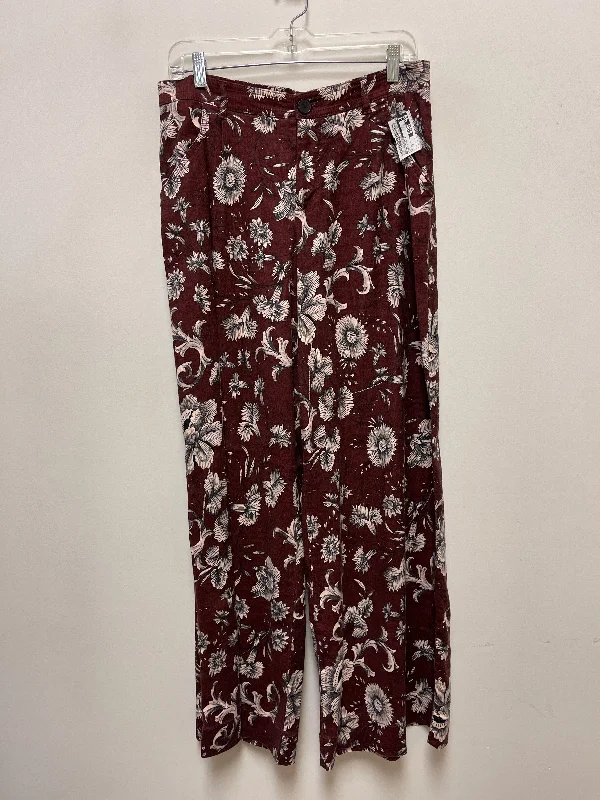 Pants Wide Leg By Anthropologie In Red, Size: 8