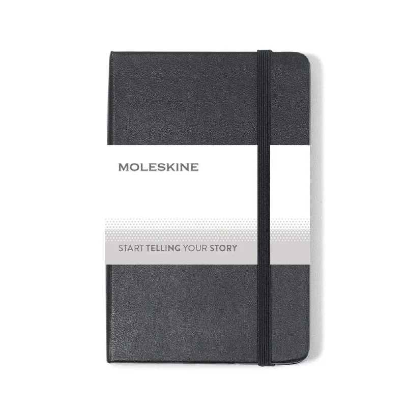 Moleskine - Hard Cover Plain Page Pocket Notebook (3.5" x 5.5")