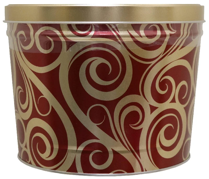 Rural Route 1 - Holiday Golden Swirl Popcorn Tin