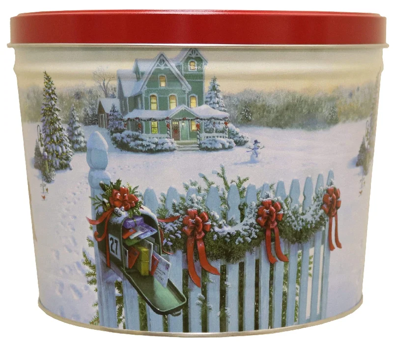 Rural Route 1 Popcorn - Christmas Mail Popcorn Tin