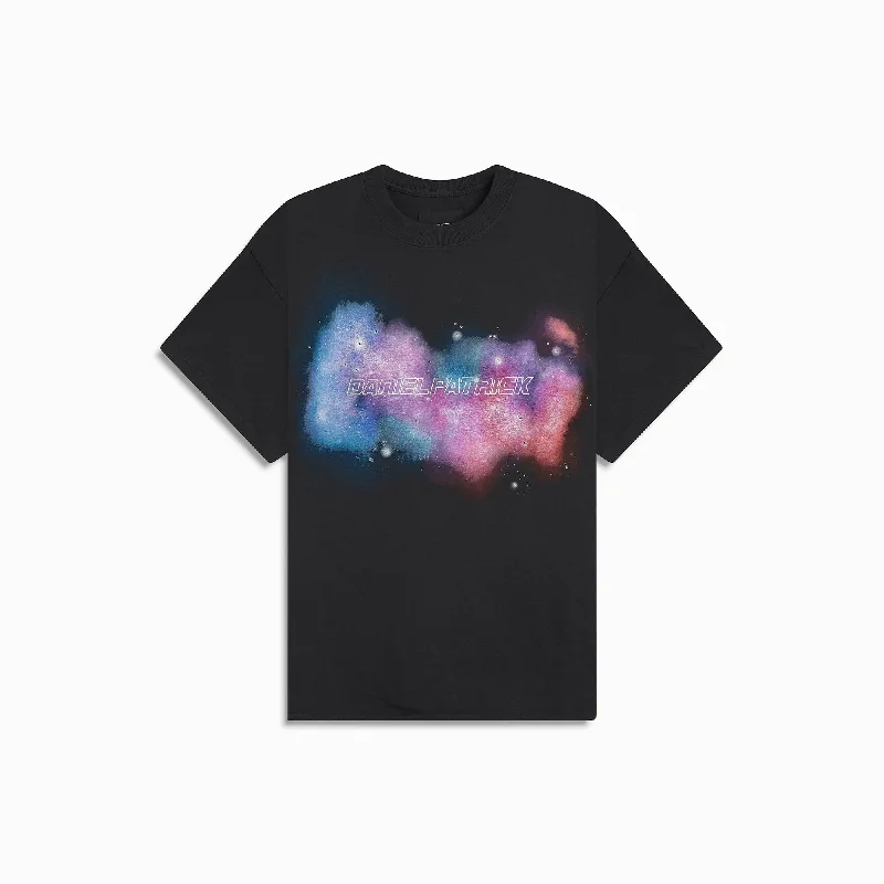 galaxy rhinestone tee / washed black