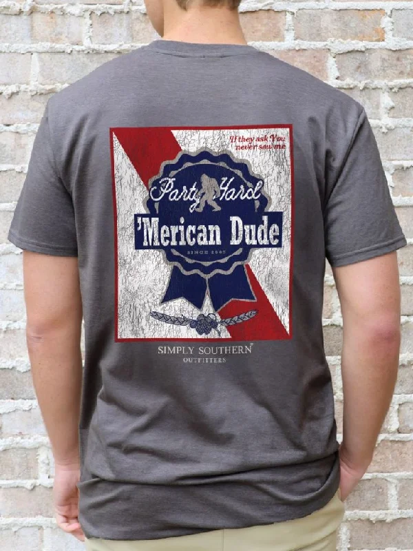 Simply Southern Merican Dude Party Ribbon Unisex T-Shirt