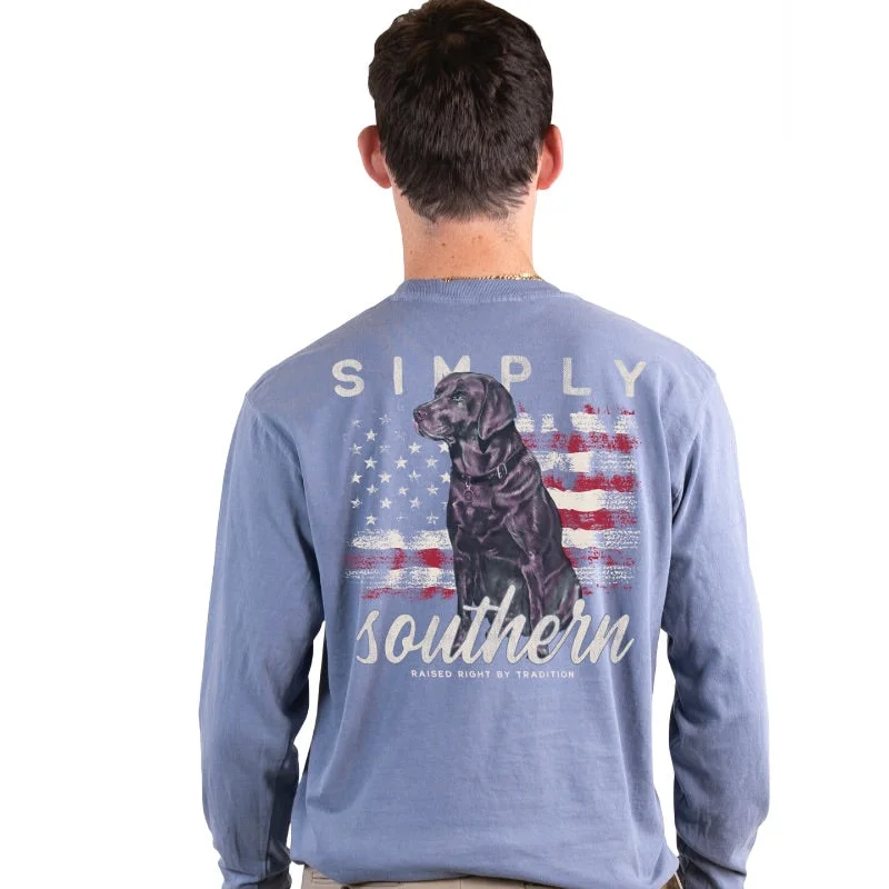 SALE Simply Southern USA Lab Unisex Comfort Colors Long Sleeve T-Shirt