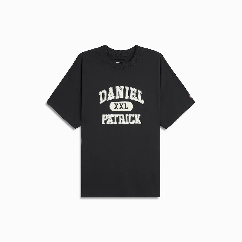 XXL varsity tee / washed black