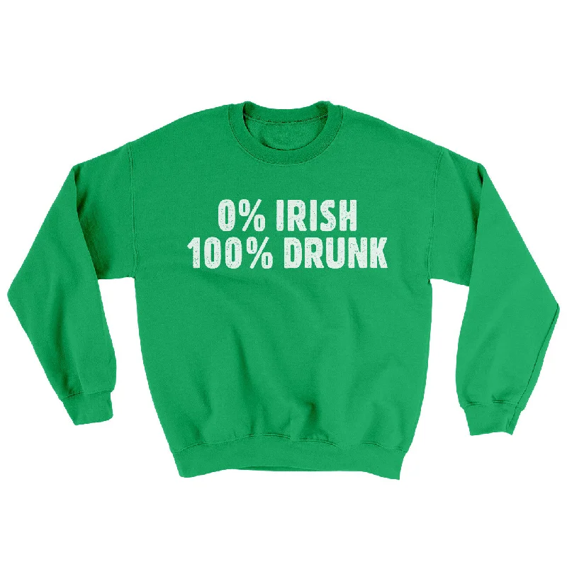 0 Percent Irish, 100 Percent Drunk Ugly Sweater