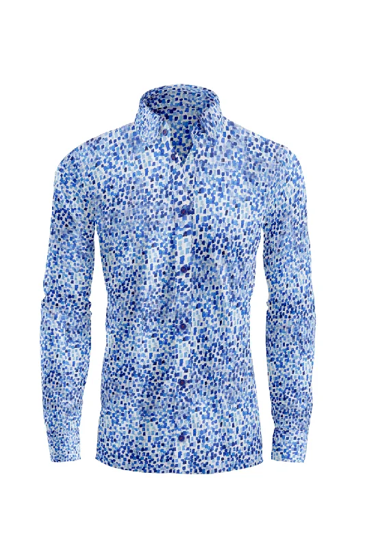 Graphic Caps BLUE AND WHITE POCKDOT