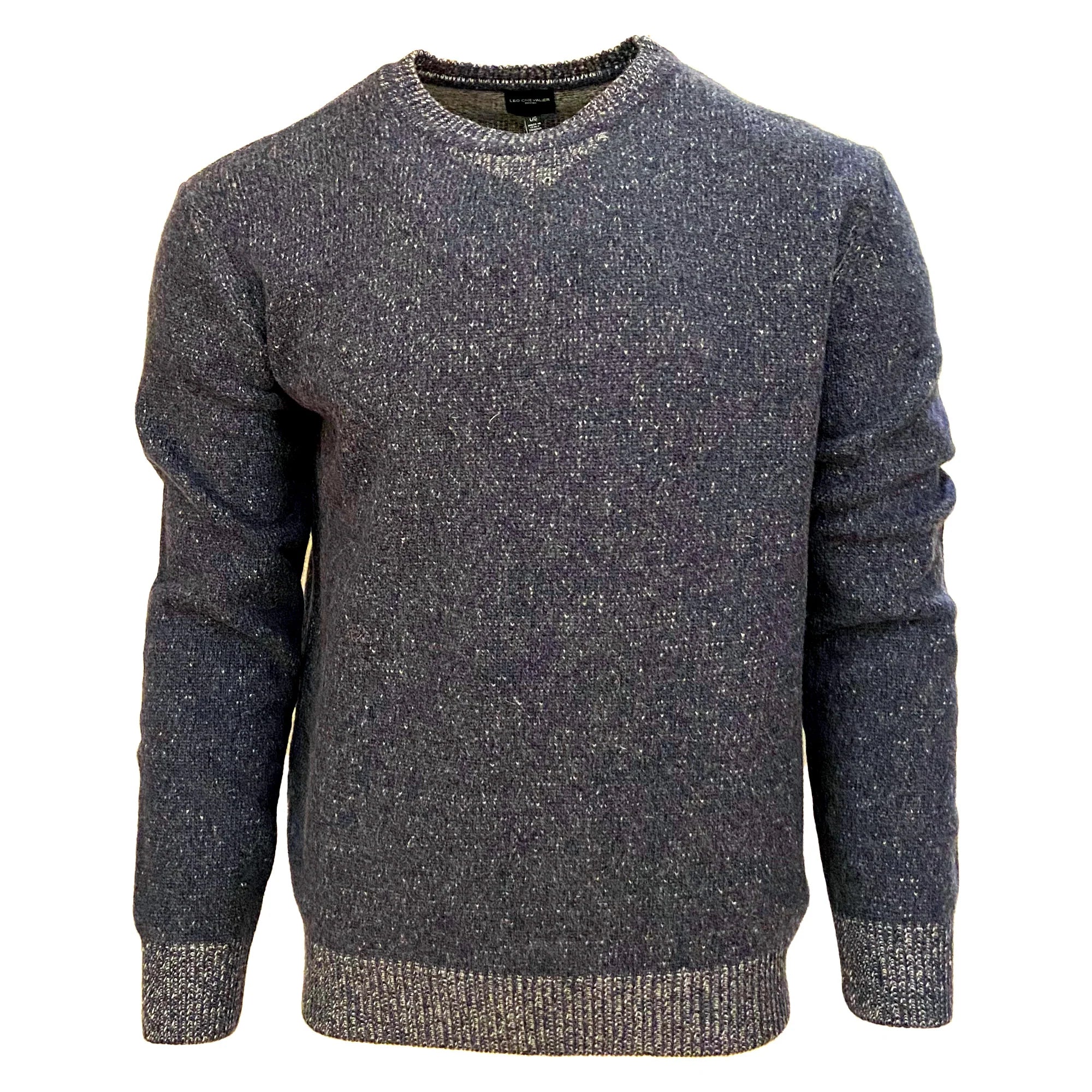 Leo Chevalier 2 Tone Crew Neck Navy - 529640 1998