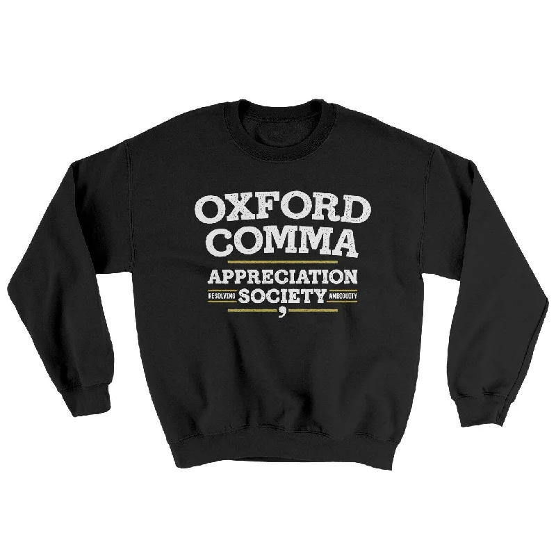 Oxford Comma Appreciation Society Ugly Sweater