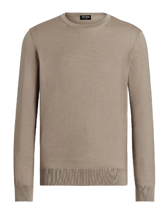 Beige Crewneck Sweater